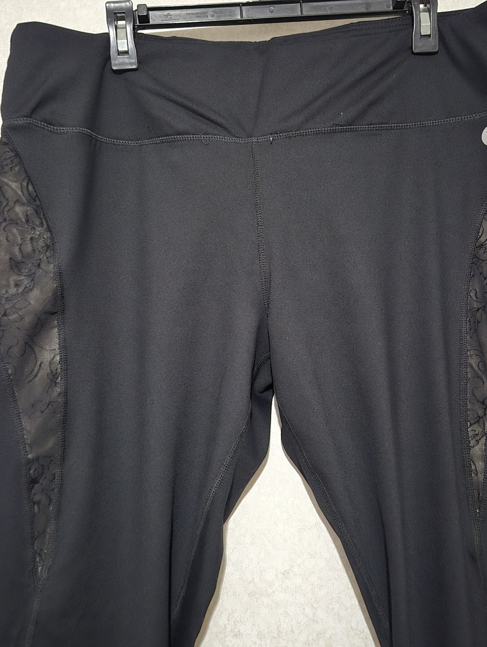 torrid Black Active Leggings with Floral Printed ...size:3 - Picture 6 of 13